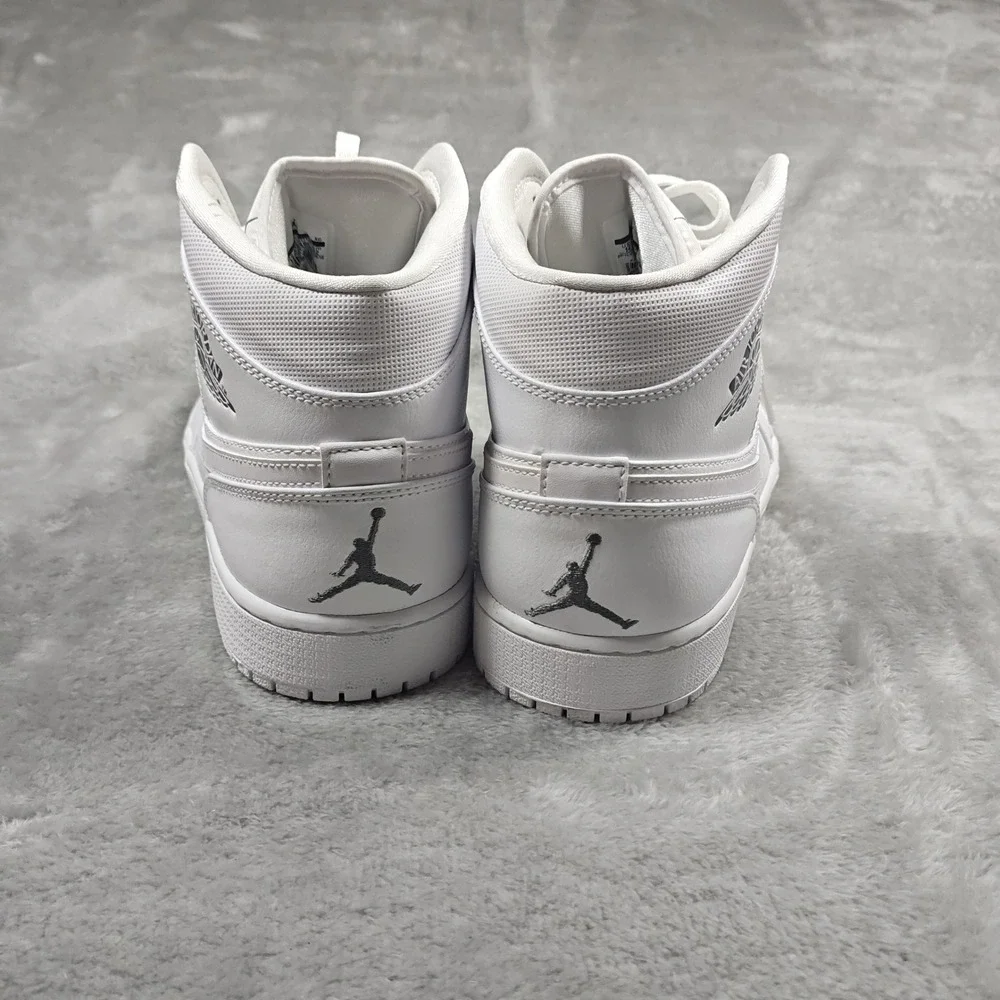 Jordan Air Jordan 1 Mid Mens 14 White 554724 120 Nike With Box New